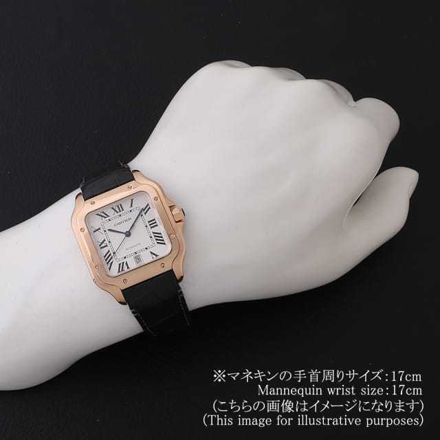 Cartier スクエア型時計サントスデュモンＬМ シルバー/ブラック maxresdefault.jpg