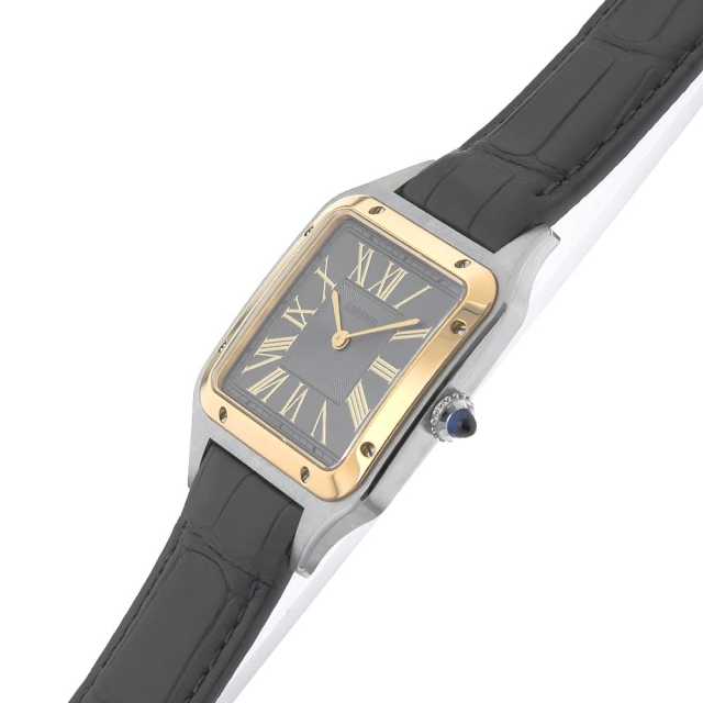 W2SA0028 グレー Cartier（カルティエ）サントスデュモン LM 中古