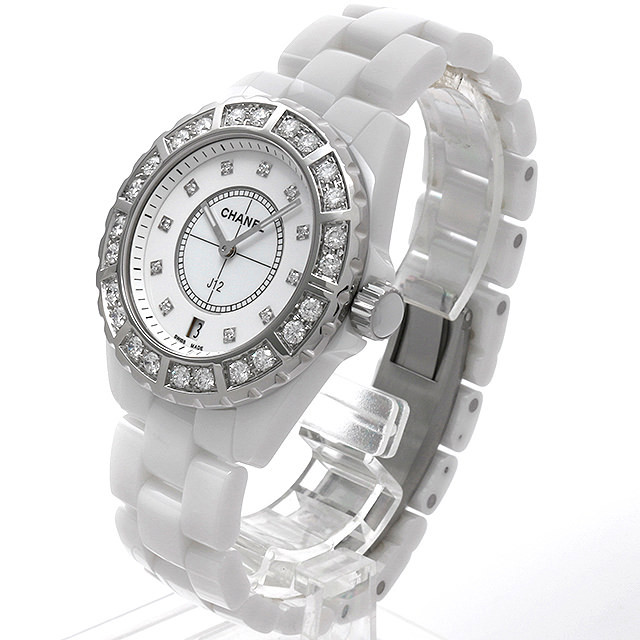 J12 白セラミック 11Pダイヤ ベゼルダイヤ H2430 サブ画像１