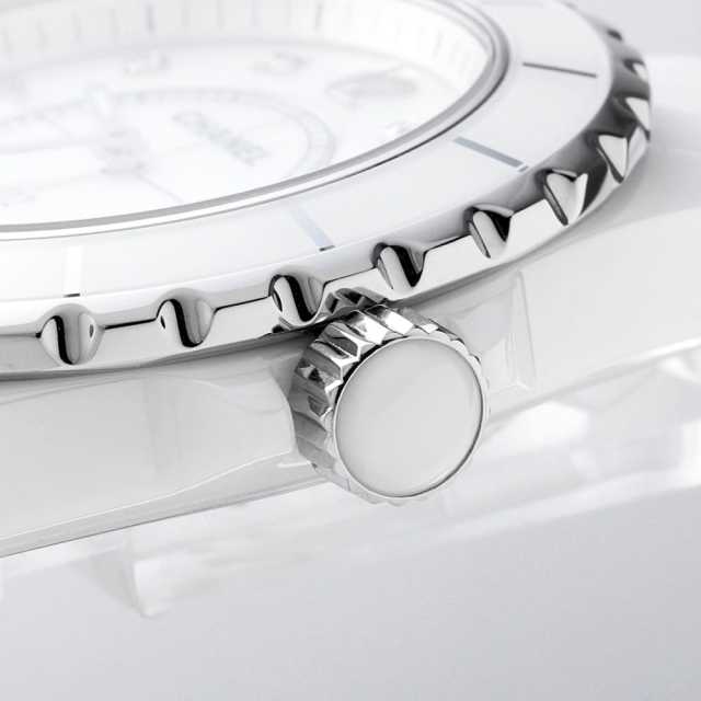 CHANEL J12 H3214 38mm 8ポイント ホワイトセラミック 新品)CHANEL シャネル J12 ホワイトセラミック 8Pダイヤ 38mm