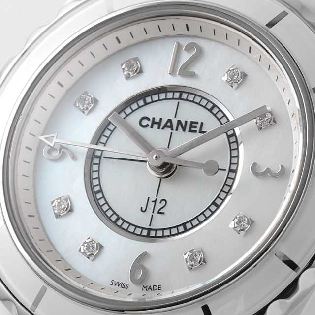 H2570 ホワイトシェル CHANEL（シャネル）J12 白セラミック 8P