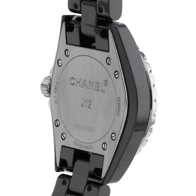 H1625 ブラック CHANEL（シャネル）J12 黒セラミック 12Pダイヤ 中古