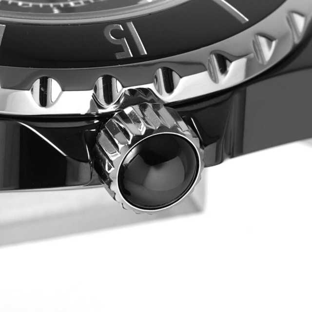 H1625 ブラック CHANEL（シャネル）J12 黒セラミック 12Pダイヤ 中古
