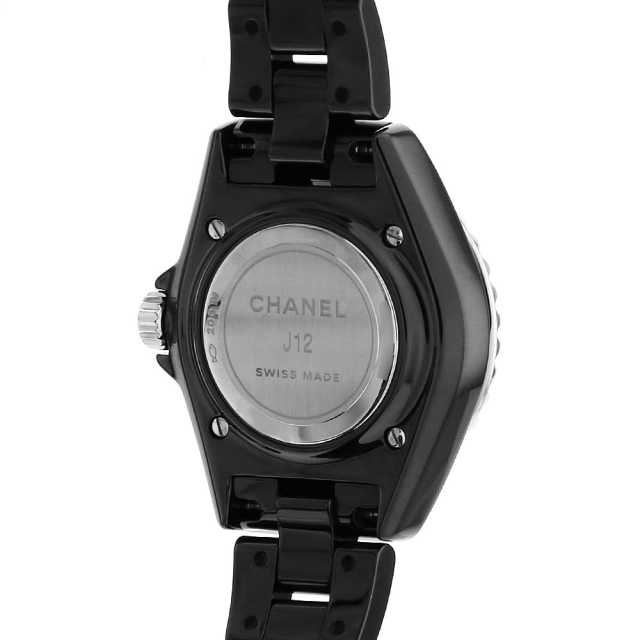 H5701 ブラック CHANEL（シャネル）J12 黒セラミック 12Pダイヤ 中古