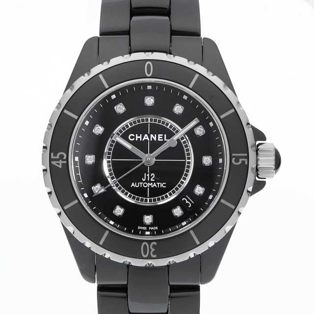 H1626 ブラック CHANEL（シャネル）J12 12Pダイヤ 中古 | 東京・大阪の