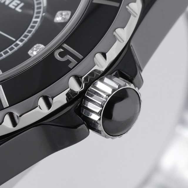 H1626 ブラック CHANEL（シャネル）J12 12Pダイヤ 中古 | 東京・大阪の