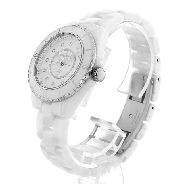 H5703 ホワイト CHANEL（シャネル）J12 白セラミック 12Pダイヤ 中古