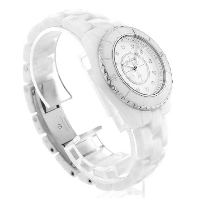 H5703 ホワイト CHANEL（シャネル）J12 白セラミック 12Pダイヤ 中古