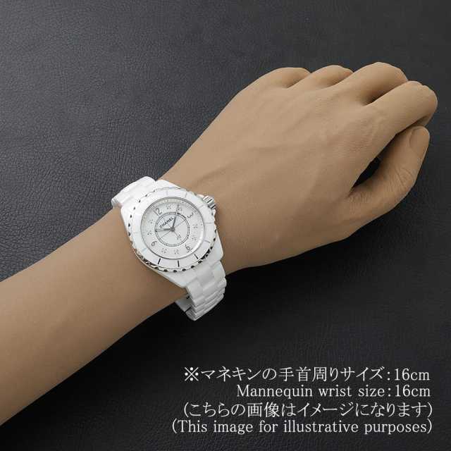 H3214 ホワイト CHANEL（シャネル）J12 白セラミック 8Pダイヤ 中古