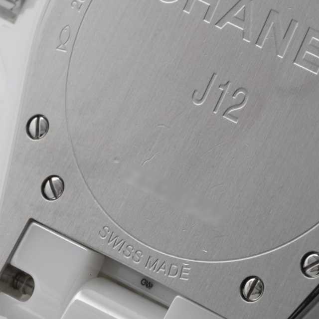 H3214 ホワイト CHANEL（シャネル）J12 白セラミック 8Pダイヤ 中古