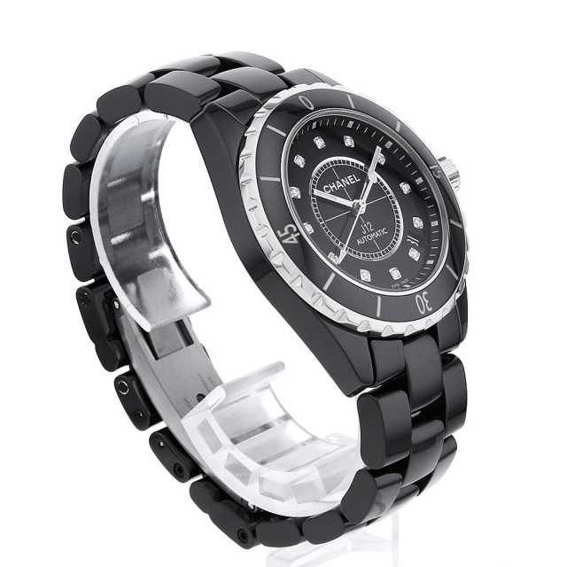 H1626 ブラック CHANEL（シャネル）J12 12Pダイヤ 中古 | 東京・大阪の