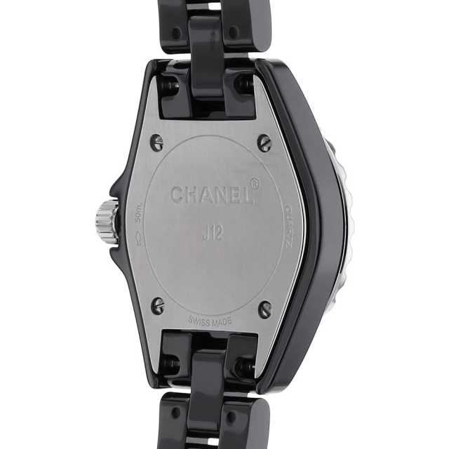シャネル CHANEL J12 レディース クォーツ 腕時計 セラミック/SS 8Pダイヤモンド ブラック文字盤 H2569 中古 新入荷 CH1058 H2569 ブラック CHANEL（シャネル）J12 黒セラミック 8Pダイヤ 中古