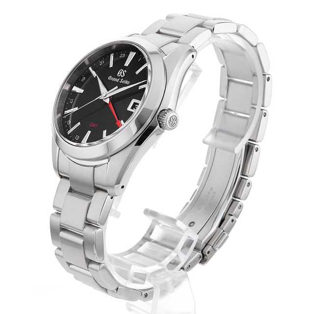 グランドセイコー GMT SBGN013 Grand Seiko Quartz GMT SBGN013 Black Dial Watch – Grand