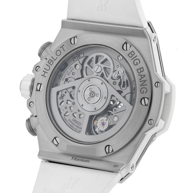 純正本物　銀座店購入　Hublot ビッグバンホワイトラバーベルト 純正本物銀座店購入Hublot ビッグバンホワイトラバーベルト
