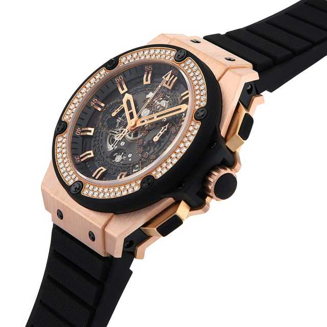 Hublot ウブロ 自動巻腕時計 ブラック/ゴールド HUBLOT ウブロ ビッグバン ウニコ キングゴールドセラミック 441