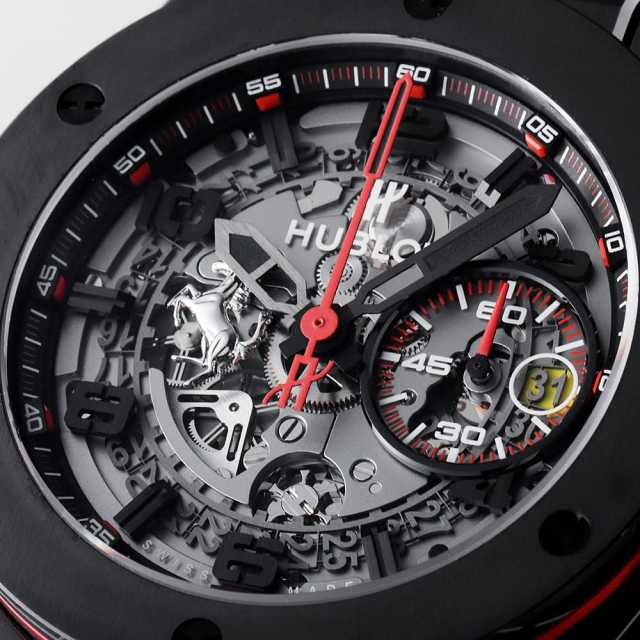 ウブロ 純正ストラップ フェラーリ 401.NI.1123.VR.FJP16 スケルトン HUBLOT（ウブロ）ビッグバン
