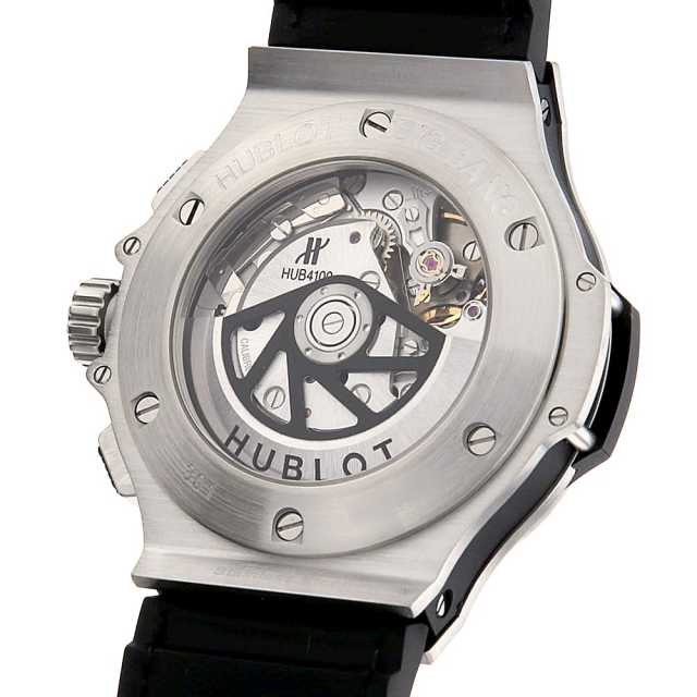 純正本物　銀座店購入　Hublot ビッグバンホワイトラバーベルト ウブロビッグバン アエロバン オールホワイト ベゼルダイヤ