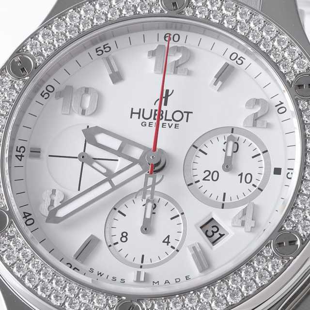 HUBLOT ラバーベルト ホワイト 花柄 楽天市場】ウブロ 時計 メンズ ビッグバン ゼブラホワイト