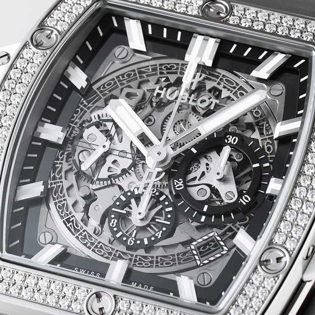 ウブロビックバンダイヤ入り時計 601.NE.0172.LR.1104.JPN19 スケルトン HUBLOT（ウブロ