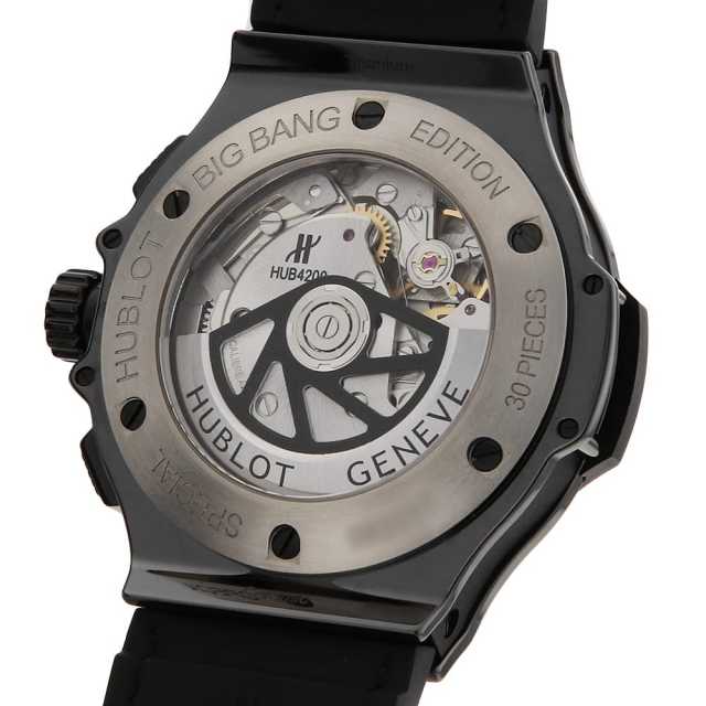 Hublot 自動巻き 腕時計 ブラックレザー ウブロ×ヨウジヤマモトの山本耀司“オールブラック”コラボ腕時計