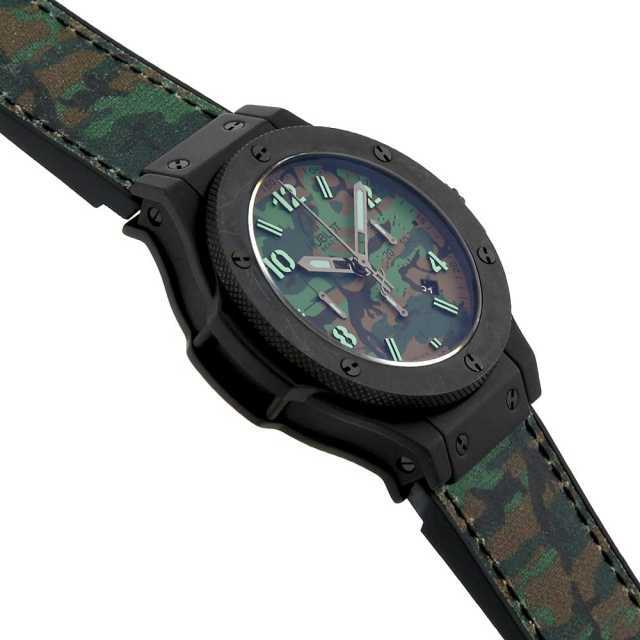 ウブロ コマンドバン ジャングル 301.CI.8610.NR メンズ 中古 腕時計 301.CI.8610.NR カモフラージュ HUBLOT（ウブロ）コマンドバン