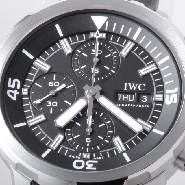IW376803 ブラック IWC アクアタイマー クロノグラフ 中古