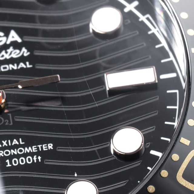210.22.42.20.01.002 ブラック OMEGA（オメガ）シーマスター ダイバー