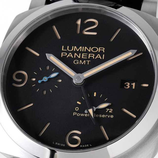 PAM01321 ブラック PANERAI（パネライ）ルミノール 1950 3デイズ GMT