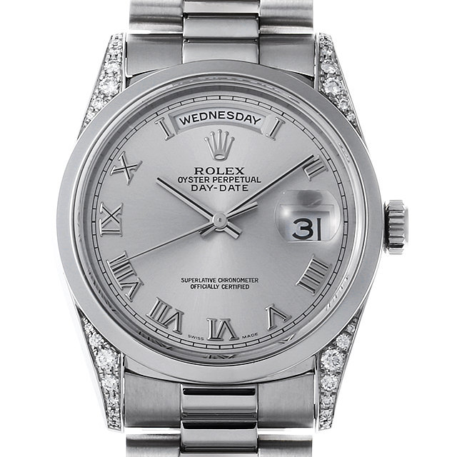 大好き 18296 ROLEX（ロレックス） グレー ラグダイヤ デイデイト アクセサリー
