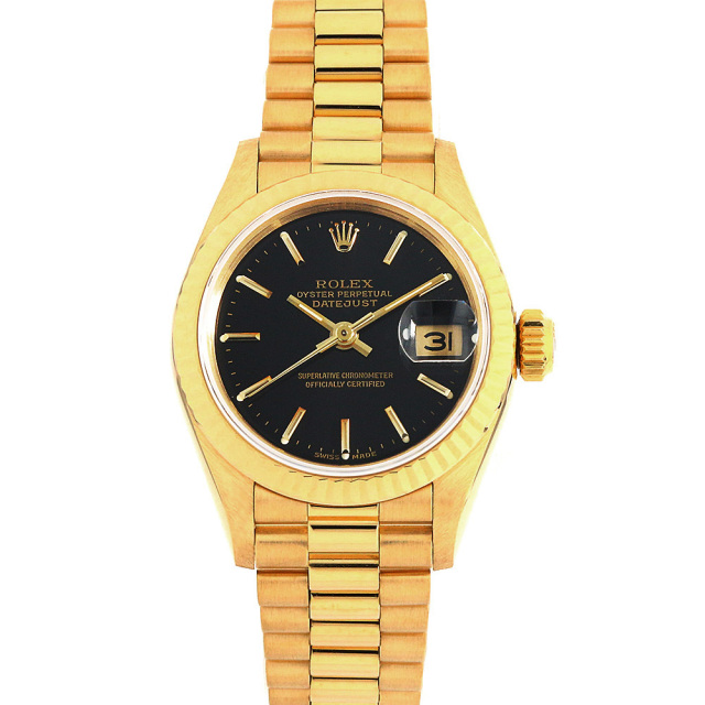 hhさん専用 ROLEX デイトジャスト 黒文字盤 ROLEX ﾛﾚｯｸｽ ﾃﾞｲﾄｼﾞｬｽﾄ 黒文字盤 自動巻 ｲｴﾛｺﾞｰﾙﾄﾞ/ｽﾃﾝﾚｽ 【432