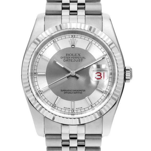 116234 シルバー×グレー ROLEX（ロレックス）デイトジャスト 中古  