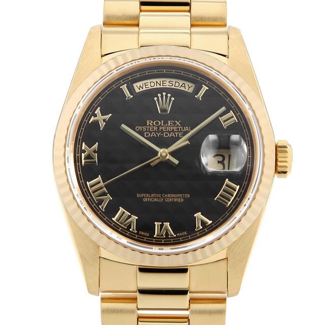 18238 ブラック ROLEX（ロレックス）デイデイト 中古 | 東京・大阪の  