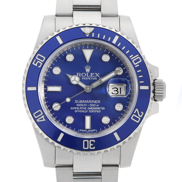 116619GLB ブルー ROLEX（ロレックス）サブマリーナ デイト 8Pダイヤ 