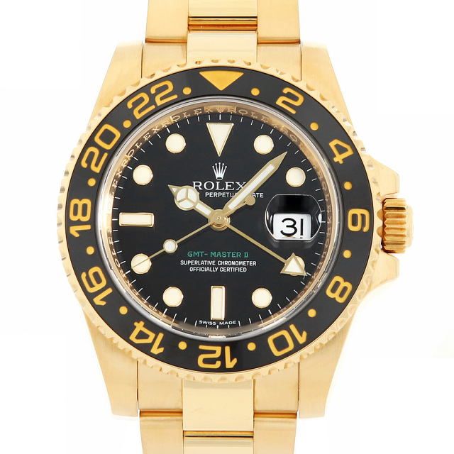 ら 116718LN ブラック ROLEX（ロレックス）GMTマスターII 中古