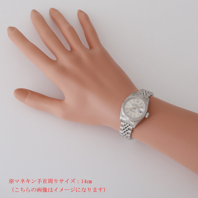 だて ROLEX LADIES DATEJUST 79174 BLUE DIAL 18K GOLD STEEL DIAMOND