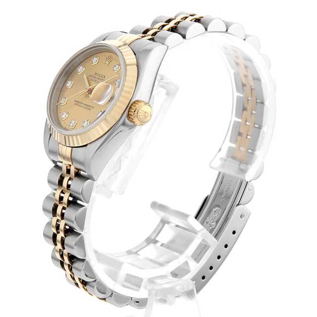 69173G シャンパン ROLEX（ロレックス）デイトジャスト 10Pダイヤ 中古  