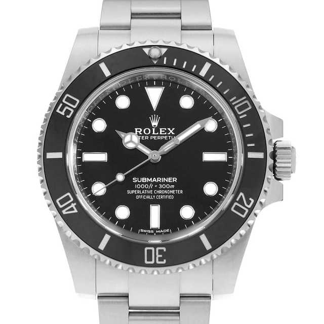 114060 ブラック ROLEX（ロレックス）サブマリーナ ノンデイト 中古 