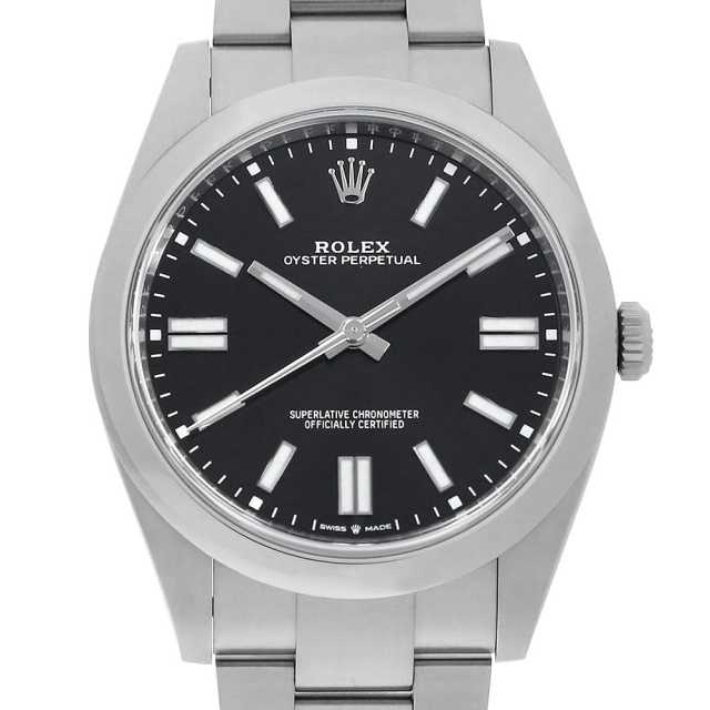 124300 ブラック ROLEX（ロレックス）オイスターパーペチュアル41 中古 
