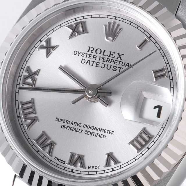 極美品✨ ROLEX ロレックス　デイトジャスト 4コマ　ゴールド　シルバー ロレックス デイトジャスト 31 ウォッチ：オイスタースチール