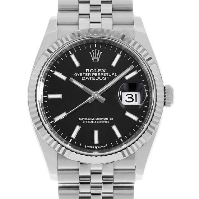 126234 ブラック ROLEX（ロレックス）デイトジャスト36 中古 | 東京 