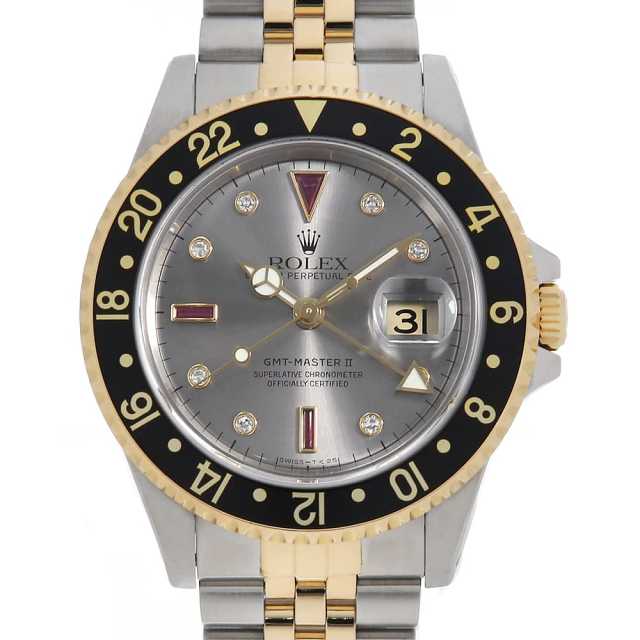 gmts様 16713RG グレー ROLEX（ロレックス）GMTマスターII 8Pダイヤ 3P