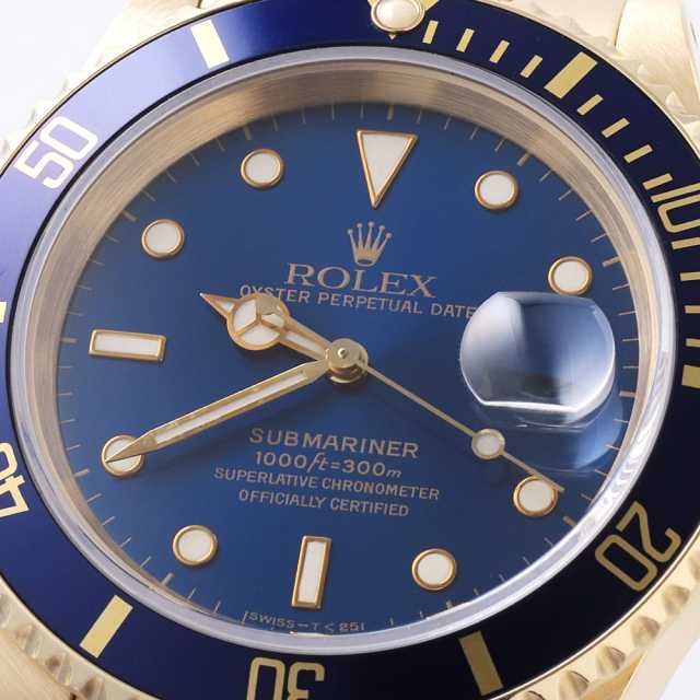 ルースイソンブラ 16618 ブルー ROLEX（ロレックス）サブマリーナ デイト 中古