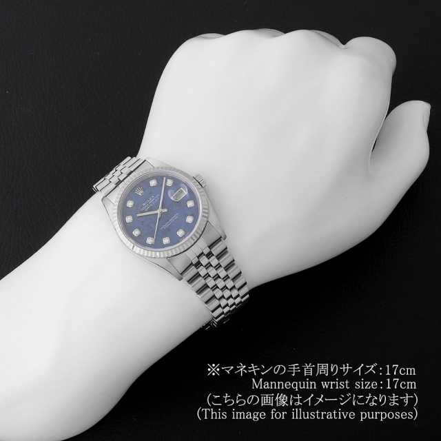 16234G SODA ブルー ROLEX（ロレックス）デイトジャスト 10Pダイヤ