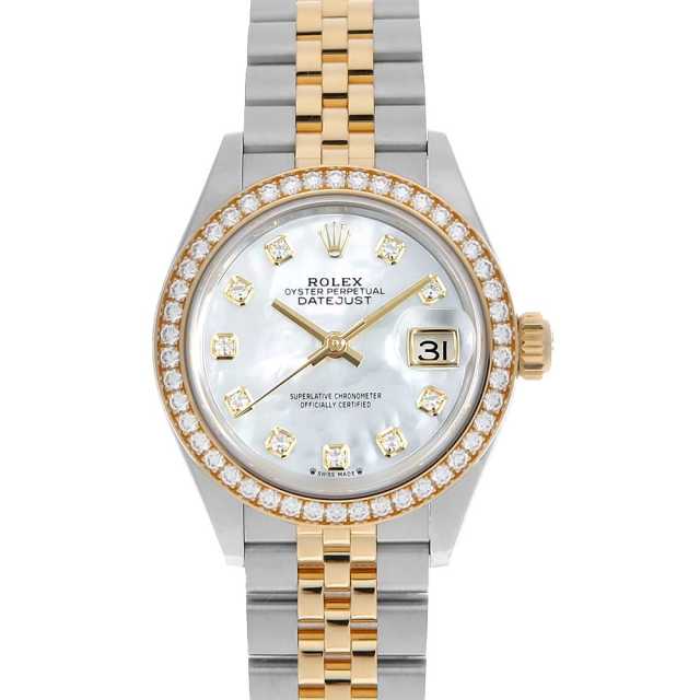 ROLEX(ロレックス) 腕時計 デイトジャスト 69173NR レディース SS×K18YG/シェル文字盤/18コマ ホワイトシェル ロレックス デイトジャスト レディース コンビモデル ホワイトシェル