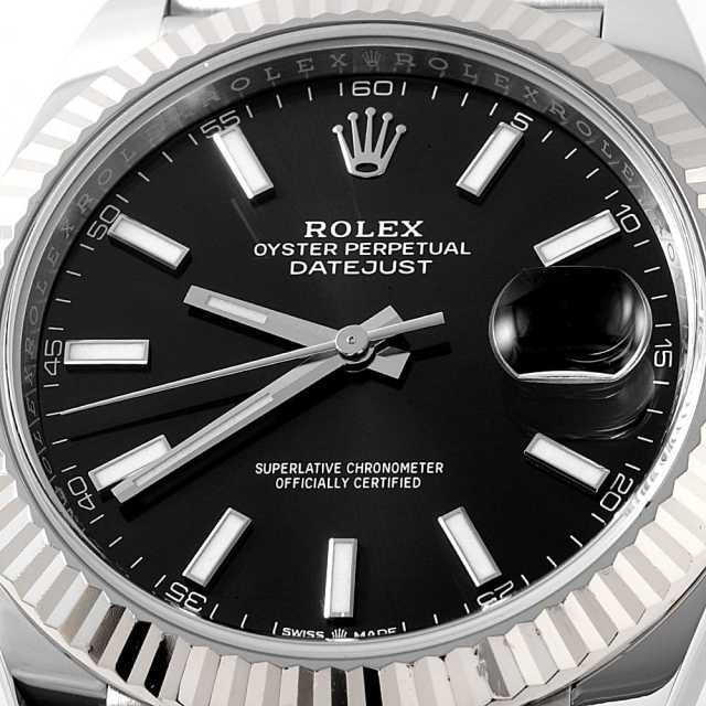126334 ブラック ROLEX（ロレックス）デイトジャスト41 中古