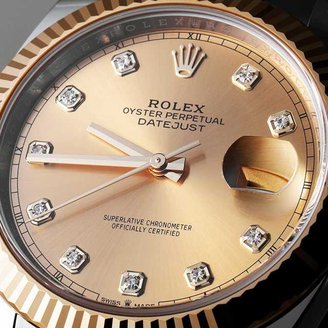 126333G シャンパン ROLEX（ロレックス）デイトジャスト41 10Pダイヤ