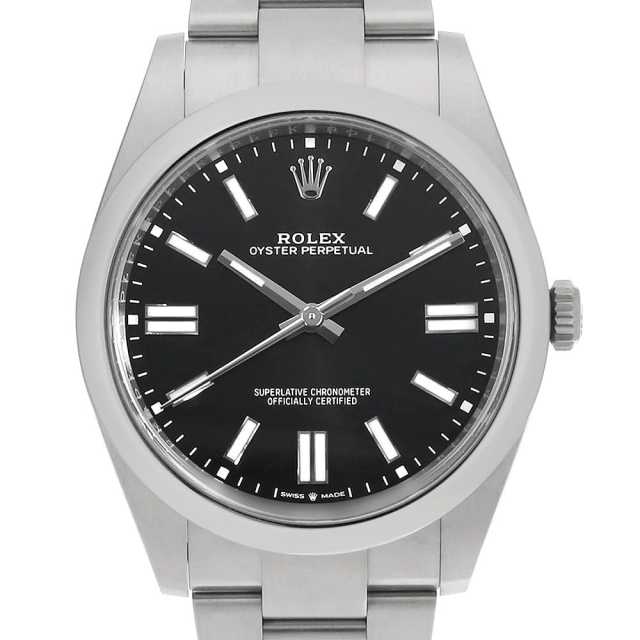 124300 ブラック ROLEX（ロレックス）オイスターパーペチュアル41 中古  
