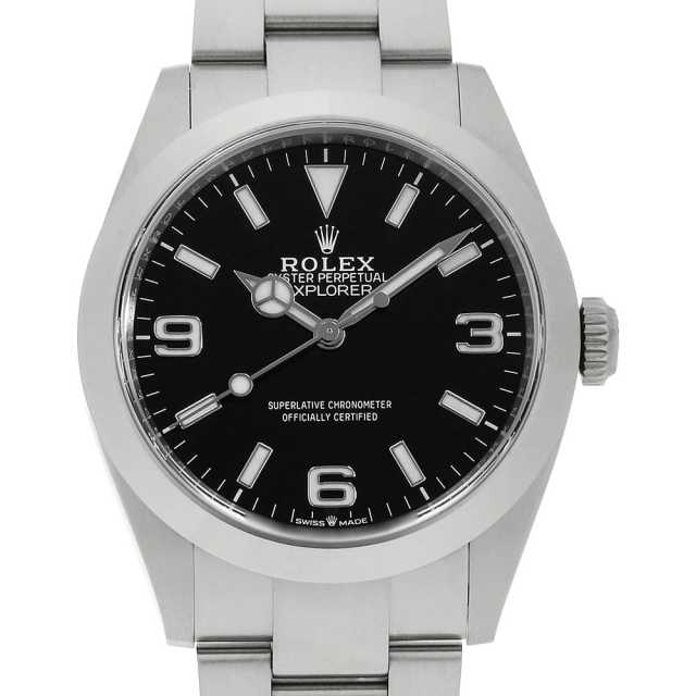 PRICEDOWN ROLEX Explorer 40 224270 Black Random Serial Number Used Men's Watch