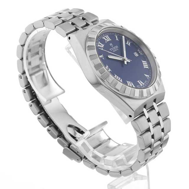TUDOR ロイヤル　28500 ステンレススチール 時計 チューダー/チュードル TUDOR ロイヤル 28500 ブルー ステンレス