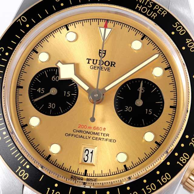 バッジとサイン 中古品【TUDOR】チューダー ヘリテージ ブラックベイ クロノ